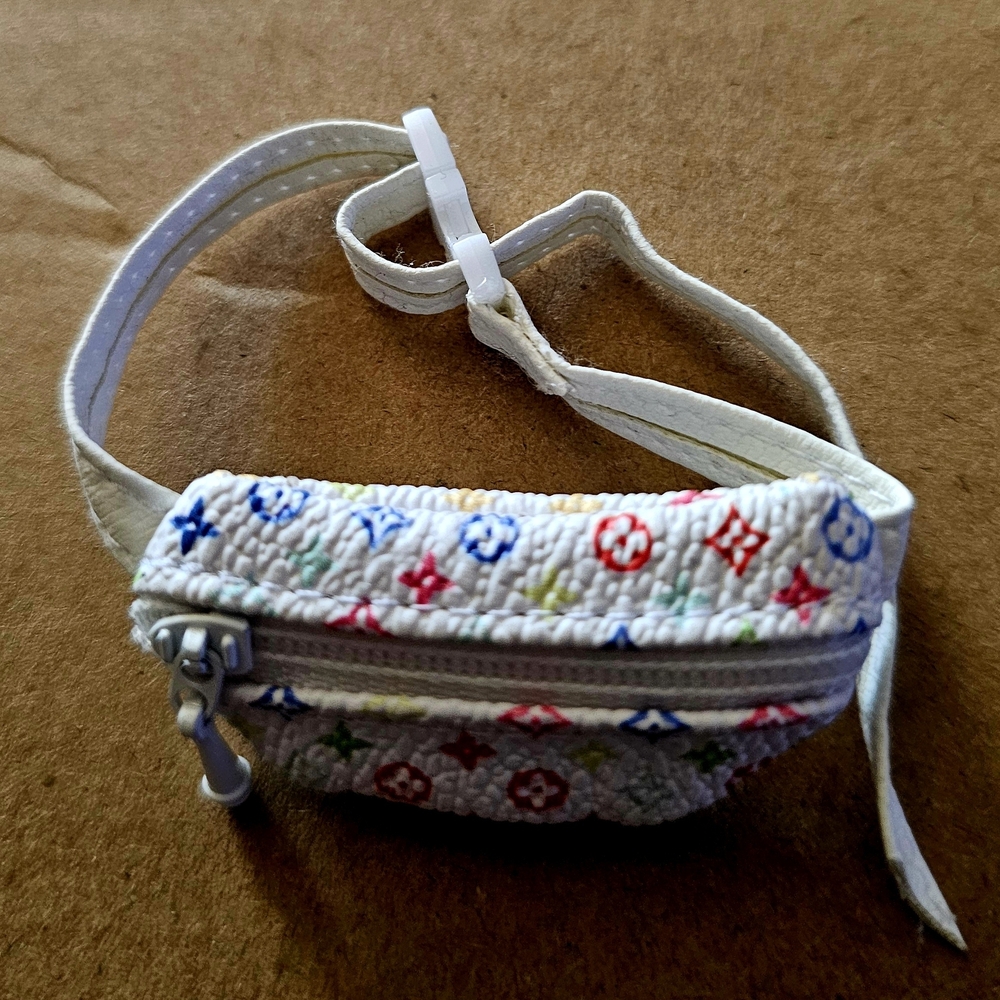 Multicolor Patterned Brand New Mini Belt Bag Mono… - image 1